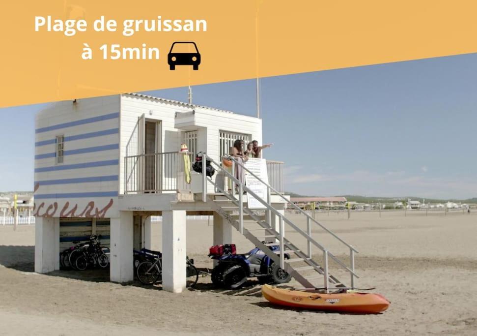 L'Orchidee, Proche De La Gare Avec Clim Et Terrasse Apartment นาร์บอนน์ ภายนอก รูปภาพ