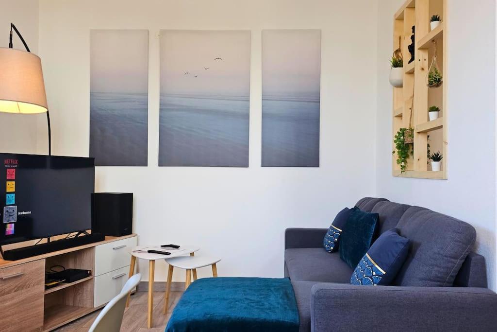 L'Orchidee, Proche De La Gare Avec Clim Et Terrasse Apartment นาร์บอนน์ ภายนอก รูปภาพ