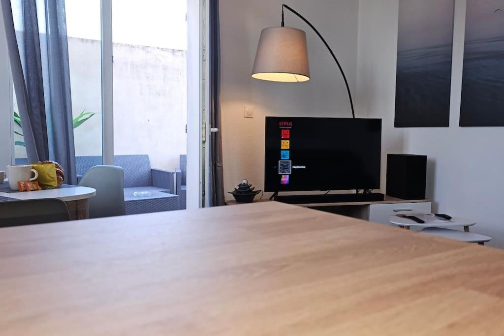 L'Orchidee, Proche De La Gare Avec Clim Et Terrasse Apartment นาร์บอนน์ ภายนอก รูปภาพ