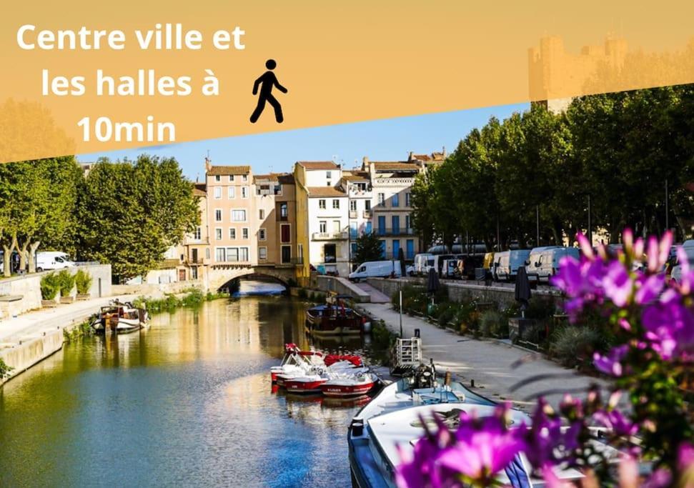 L'Orchidee, Proche De La Gare Avec Clim Et Terrasse Apartment นาร์บอนน์ ภายนอก รูปภาพ